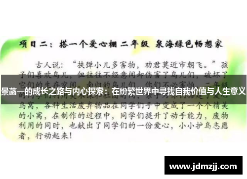 景菡一的成长之路与内心探索：在纷繁世界中寻找自我价值与人生意义